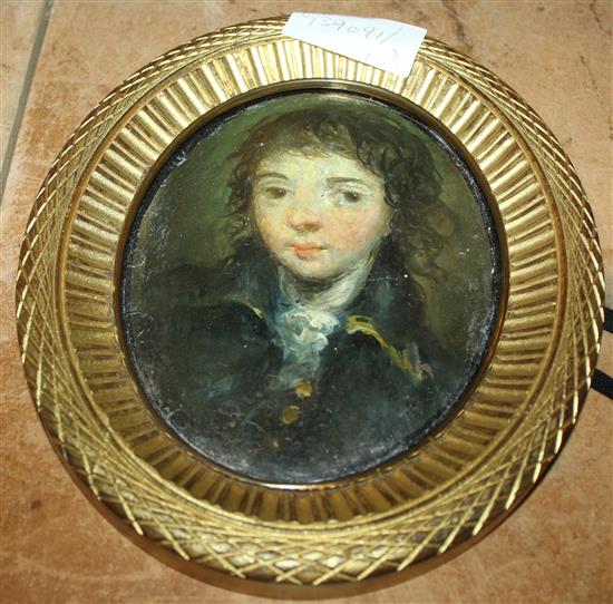 Painting of a young man